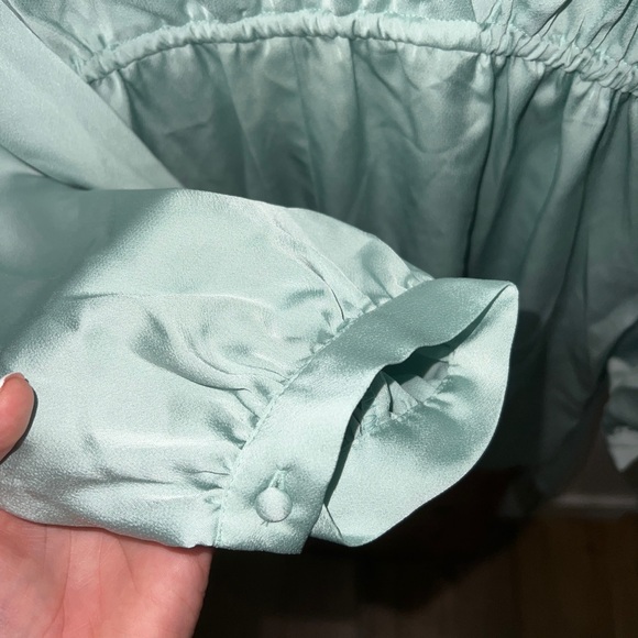 BCBG Fringe Tie Romper in Harbor - Picture 11 of 12